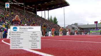 Women's 800m, Final - Oregon's Raevyn Rogers wins 5th straight NCAA title