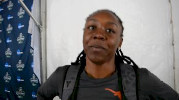 Teahna Daniels after third-place finish in 100m