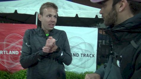 Galen Rupp after kicking off what may be his final track season