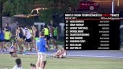 Men's 3k Steeplechase Elite, Heat 1 - Five men under 8:40
