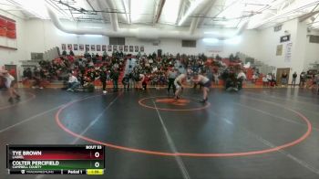 285 lbs Quarterfinal - Colter Percifield, Campbell County vs Tye Brown, Laurel