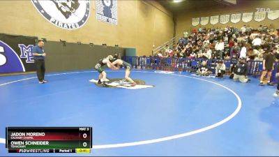 106 lbs Cons. Round 1 - Jadon Moreno, Calvary Chapel vs Owen Schneider, Tehachapi