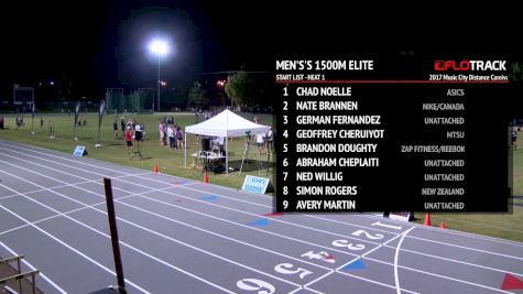 Men's 1500m Elite, Heat 1 - Chad Noelle FTW!