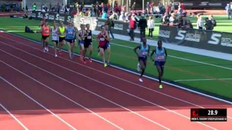 Men's 3k Steeplechase, Heat 1 - Kebenei FTW!, Ok State's Josh Thompson 8:32!