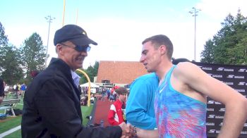American record-holder Rick Wohlhuter meets Clayton Murphy