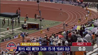 2016 Throwback: Boy's 400m, Age 15-16 - Tyrese Cooper 45.23!