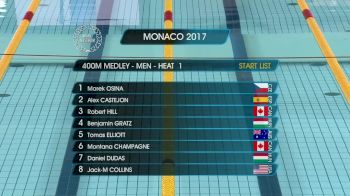 Monaco Men's 400m IM Final