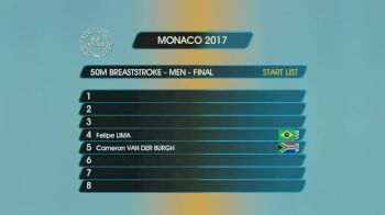 Monaco Men's 50m Breast Final