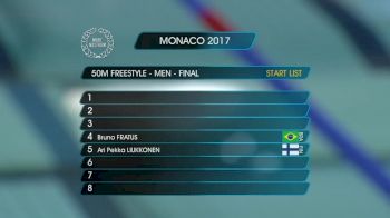 Monaco Men's 50m Free Final