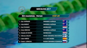 Barcelona Women's 50m Back Final