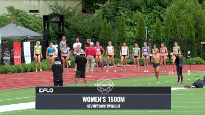 Pro Women's 1500m, Heat 1 - Griffith 4:07, Rainsberger 4:09