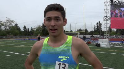 Will Laird after pacing the deepest high school mile field