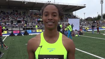 Bailey Lear after winning the Brooks PR 400