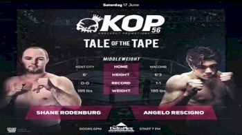 Shane Roenburg vs. Angelo Rescigno - KOP 56 Replay