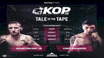 Chris Bourdon vs. Bowe Vincent Jr. - KOP 56 Replay-