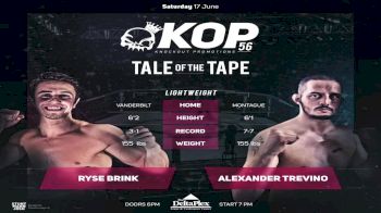 Ryse Brink vs. Alexander Trevino - KOP 56 Replay