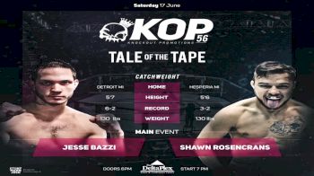 Jesse Bazzi vs. Shawn Rosencrans - KOP 56 Replay-
