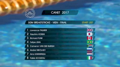 Canet Men's 50m Breast Final