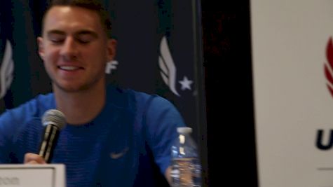 Clayton Murphy says he'd run the 1500 if he were in the NCAA this year vs Korir and Brazier