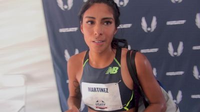 Brenda Martinez after 1st round and says she spoke to Montano for the first time since the trials today