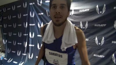 Cristian Soratos says he is now where he wanted to be post college