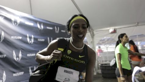 Raevyn Rogers felt really really good in that 800m semifinal