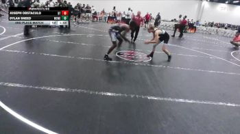 116 lbs 3rd Place Match - Dylan Sneed, Mallard Creek Wrestling Club vs Joseph Obstaculo, Beebe Trained
