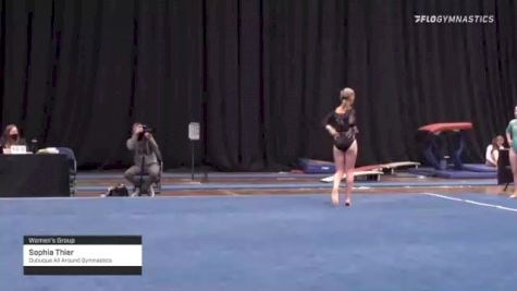Sophia Thier - Women's Group, Dubuque All Around Gymnastics - 2021 Women's Xcel Region 4 Championships
