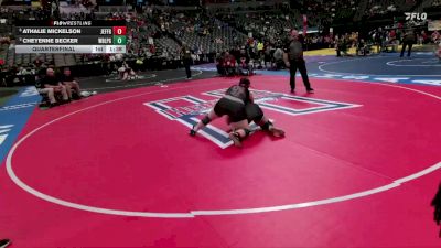 G235-4A Quarterfinal - Cheyenne Becker, Woodland Park Girls vs Athalie Mickelson, Jefferson Girls