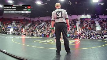 106 lbs Finals (8 Team) - Scott Kohlman, Dundee HS vs Gianna Hoskins, Yale HS