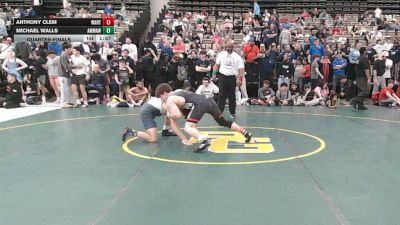 141-A lbs Quarterfinal - Anthony Clem, Wantagh vs Michael Walls, AMERICAN MMA AND WRESTLING