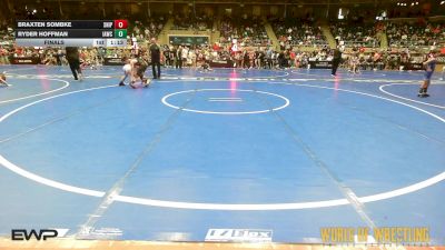 100 lbs Final - Braxten Sombke, Sniper Wrestling Academy vs Ryder Hoffman, Immortal Athletics WC