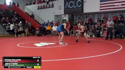 190 lbs Semifinal - Jeryn Funke, West Delaware, Manchester vs Ethan Williams, Clear Creek-Amana