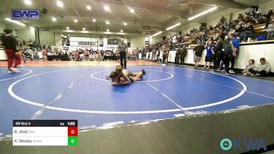 76 lbs Rr Rnd 4 - Braden Abel, Salina Wrestling Club vs Kaysum Mosby, Wyandotte Youth Wrestling