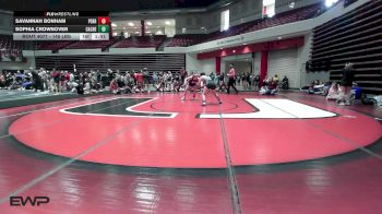 145 lbs Semifinal - Savannah Bonham, Perry Girls Wrestling Club vs Sophia Crownover, Cache High School Girls