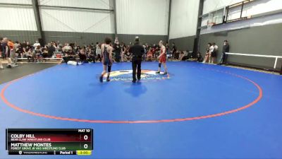 106-114 lbs Round 3 - Colby Hill, Bear Claw Wrestling Club vs Matthew Montes, Forest Grove Jr Viks Wrestling Club
