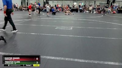 100 lbs Semis (4 Team) - Trenton Clark, Headhunters vs Hunter Singer, Warhawks