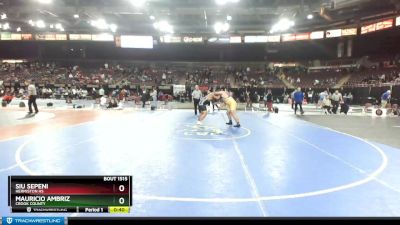 285 lbs Cons. Round 3 - Mauricio Ambriz, Crook County vs Siu Sepeni, Hermiston HS