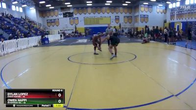 150 lbs Round 6 (8 Team) - Dylan Lopez, Eagle Empire vs OWEN NAPPI, Riverview WC