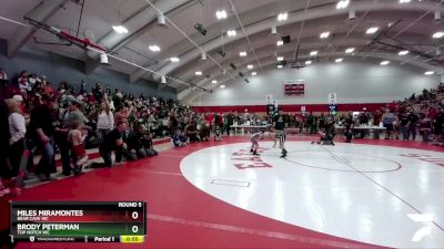 74-76 lbs Round 5 - Miles Miramontes, Bear Cave WC vs Brody Peterman, Top Notch WC