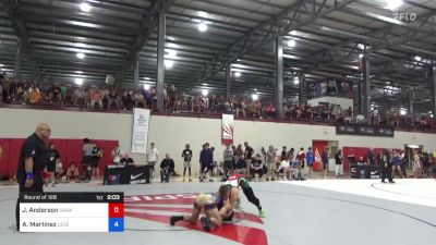 65 kg Round Of 128 - James Anderson, Arkansas RTC vs Art Martinez, Level Up Wrestling Center