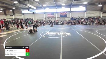 90 lbs Quarterfinal - Alexander Naccarati-Cholo, Bear WC vs Elliott Sanders, BlackCat WC