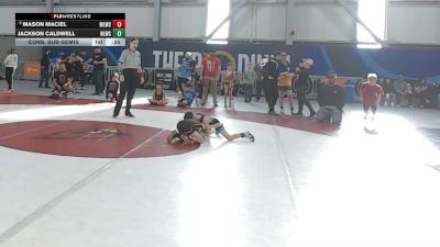 56 lbs Cons. Sub-semis - Mason Maciel, Moses Lake Wrestling Club vs Jackson Caldwell, No Limits Wrestling Club