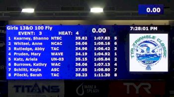 Triangle Classic | Girls 15-18 100 Fly A-Final