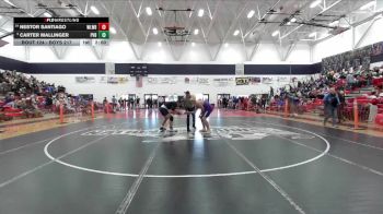 Boys 217 lbs Champ. Round 1 - Carter Mallinger, Pleasant Valley Boys vs Nestor Santiago, Willows Boys