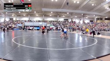 Girls 138 lbs Champ. Round 1 - Bella Gentry, Pigeon Forge High School vs Halai Cox, McGavock High School