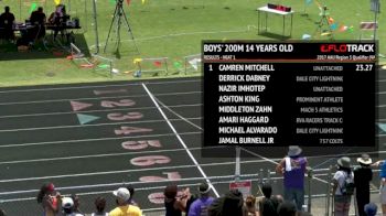 Ms Boy's 200m, Round 2 Heat 1 - Age age 14