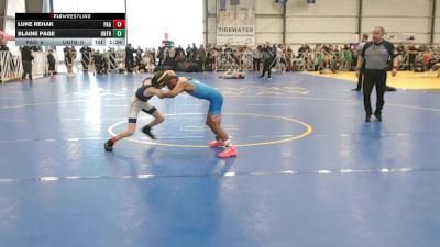 52 lbs Round 1 - 9:00am Saturday - Luke Rehak, PA Gold vs Blaine Page, Untouchables