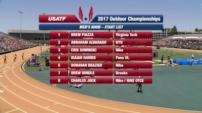 Available in Canada - Pro Men's 800m, Final - Brazier gets first title