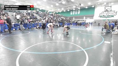 138 lbs Cons. Round 2 - Bryan Minsky, Yucca Valley vs Tezca Ontiveros, Lawndale